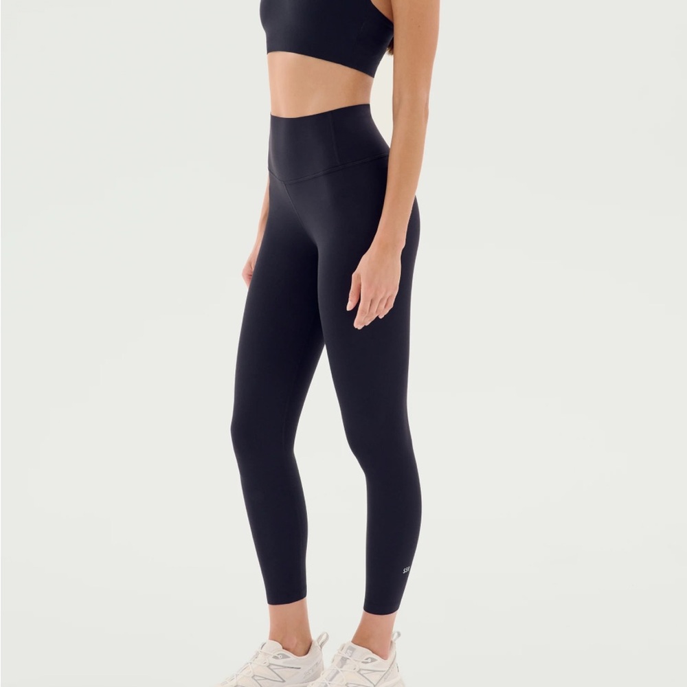 ALO Yoga Black Seamless High-Waisted Leggings 7/8